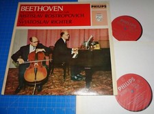 Rostropovich/Sviatoslav Richter BEETHOVEN Complete Cello Sonatas - Philips 2 LP