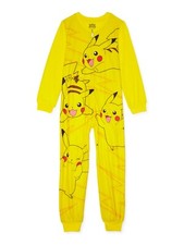 Pokemon Long Sleeve Sleeper Blanket Pajama Boy Size 8 10/12