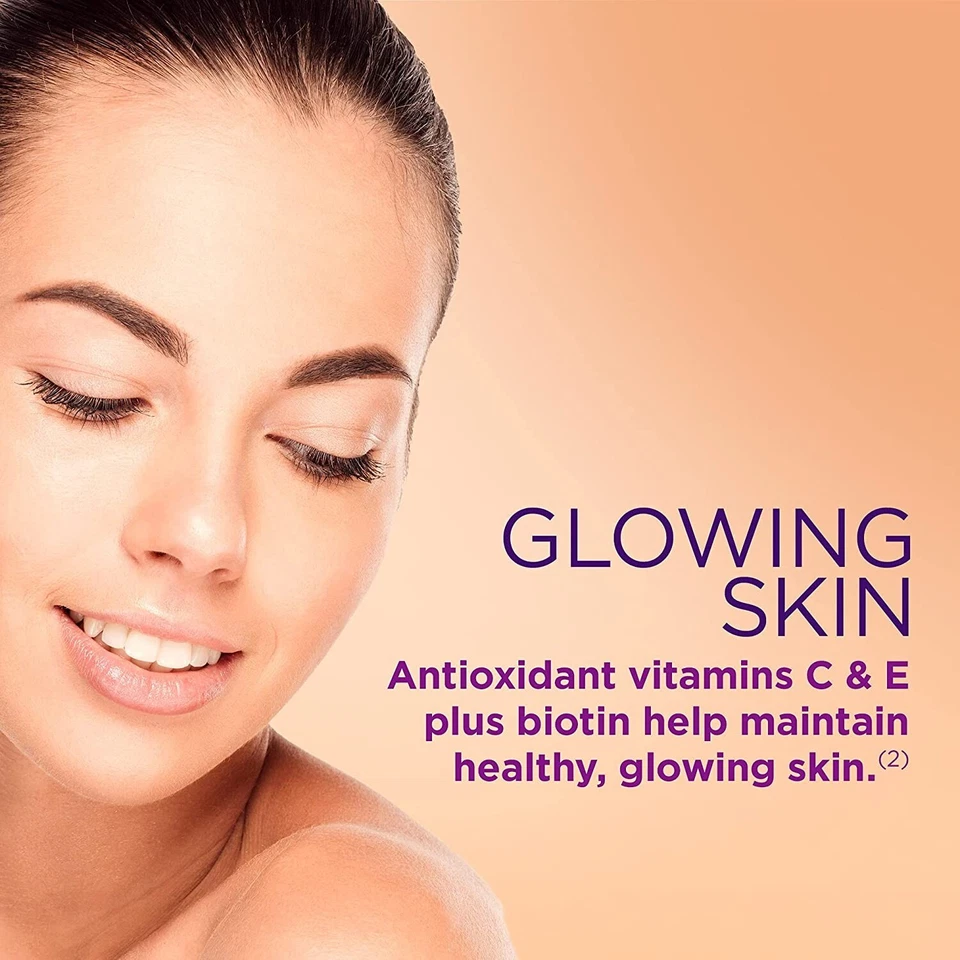 3 Pack Hair, Skin & Nails Gummies 6000 mcg 240 count (3x80) Advanced 2 x Biotin - Image 3 of 4