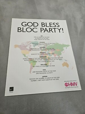 TPEEP318 ZEITSCHRIFTENWERBUNG 13X10'' BLOCKPARTY - GOTT SEGNE! 