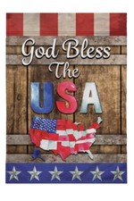 God Bless the USA 12x18in Garden Flag Fourth of July Front Yard Home Decor Flag
