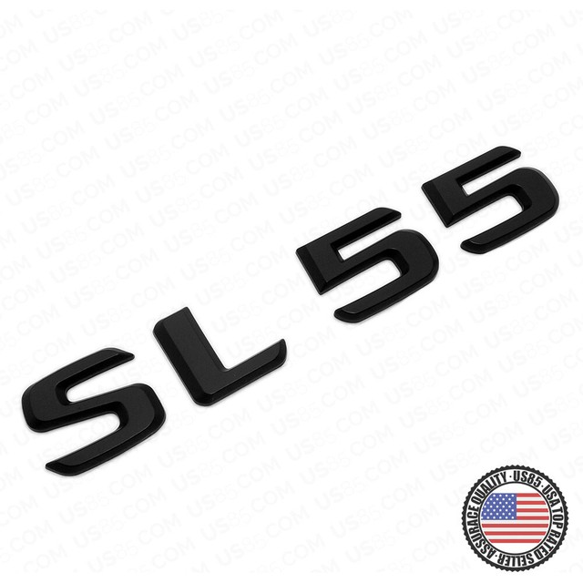 03-08 OEM SL 55 Emblem 3D Trunk Logo Nameplate Badge Decoration AMG