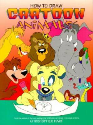 How to Draw Cartoon Animals (Christopher Hart Titles) - Paperback - GOOD