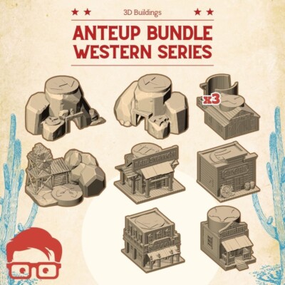 AnteUp 3D Gebäude (eine Western Legends Erweiterung) pla+