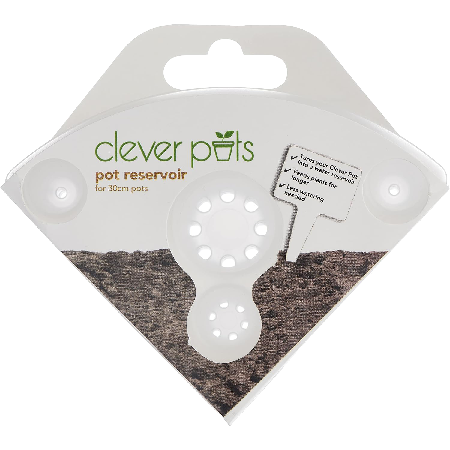 Clever Pots Plant Pot Reservoir Reduces Water Waste 30cm