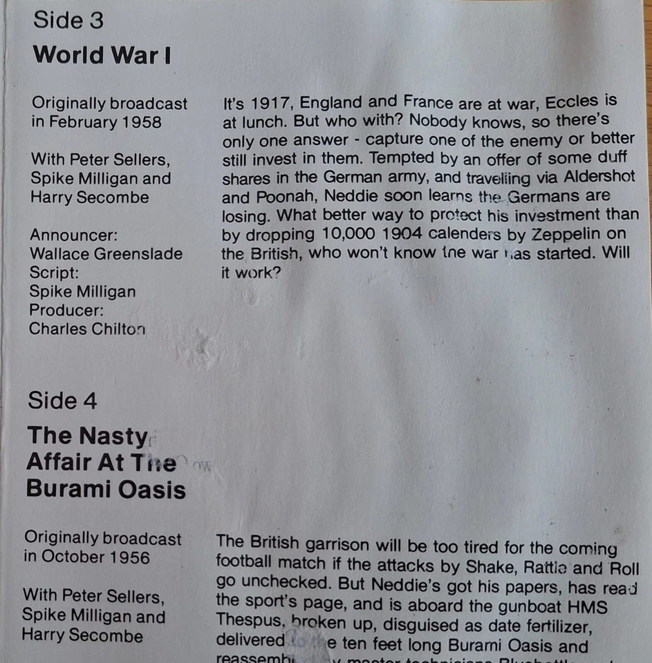 Goon Show Classics 4 - Four Episodes 1989 UK Double Cassette VG - Image 3 of 3