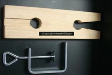 Wooden Sawing Bench Pin With Jewelers Bench Metal Clamp Wood hand tools T077