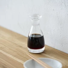 No-Drip THE Soy Sauce Dispenser 80ml Glass Bottle Japan Nakagawa Masashichi