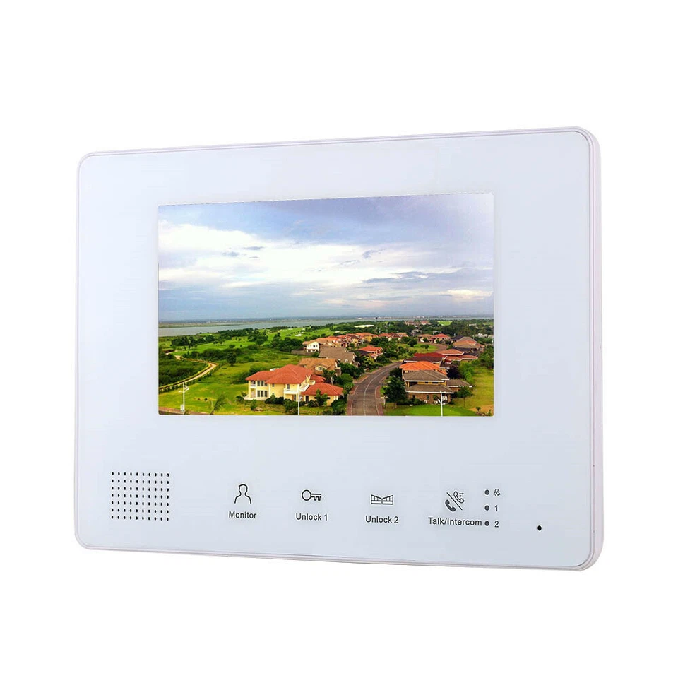 7 Inch BUS 2 Video Door Phone Intercom Systems Kit for 1/2/3/4 Units Apartment - Image 2 of 4