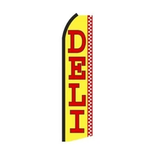 Deli Swooper Flutter Feather Flag | 3ft W x 11.5ft Tall