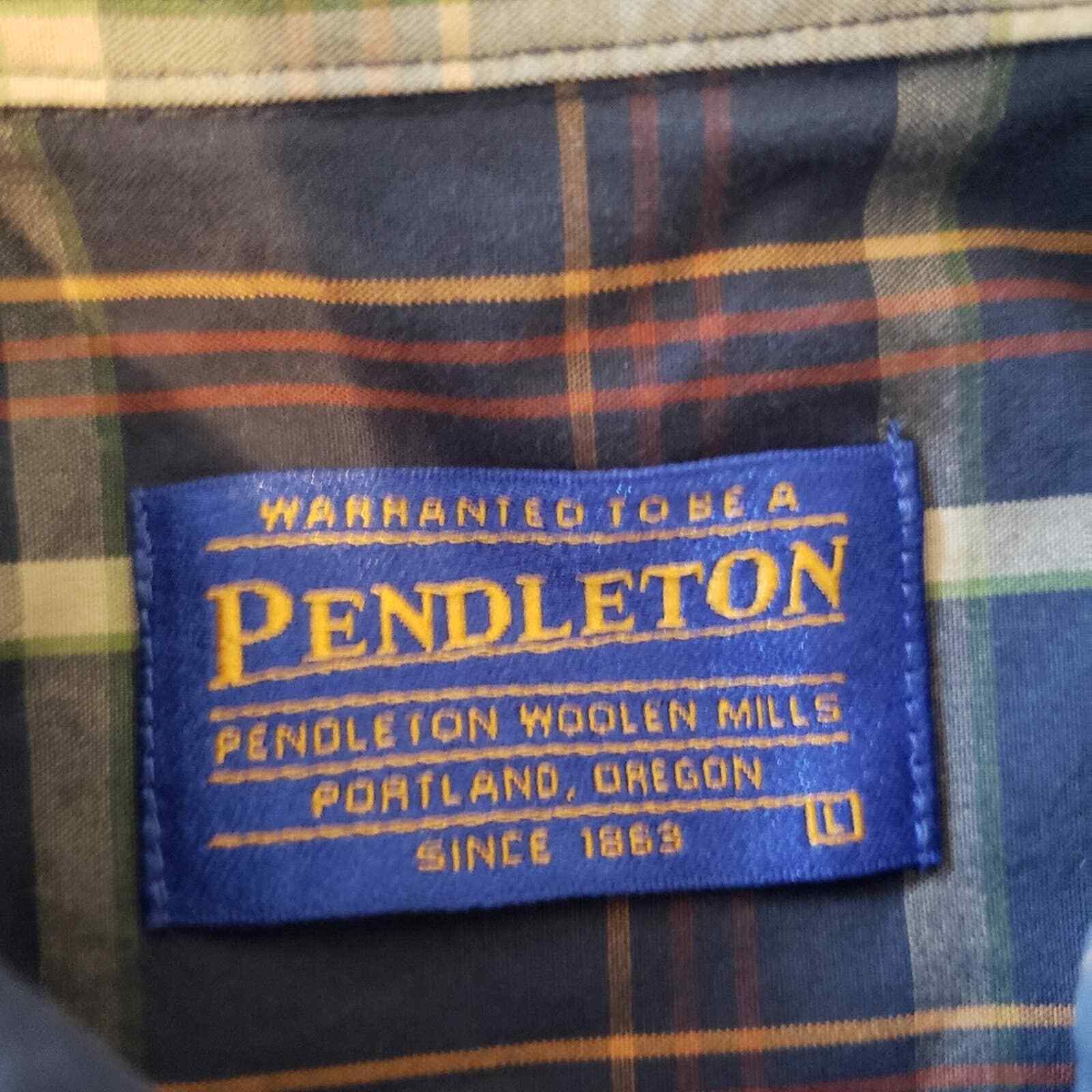 Pendleton button down long sleeve cotton plaid dr… - image 3