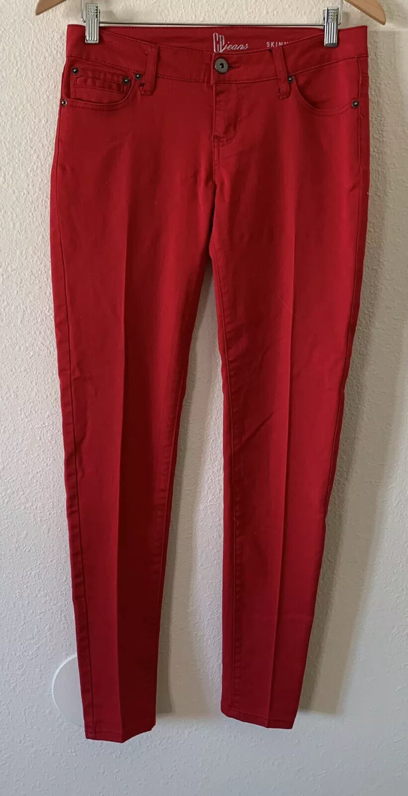 CP Jeans Juniors Size 9 Skinny Stretch Low Rise Red Casual eBay