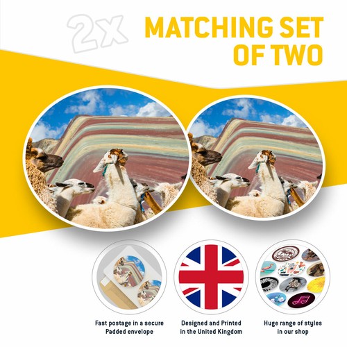2 x Vinyl Stickers 30cm - Rainbow Mountains of Zhangye Cool Gift #3603 - 第 2/9 張圖片