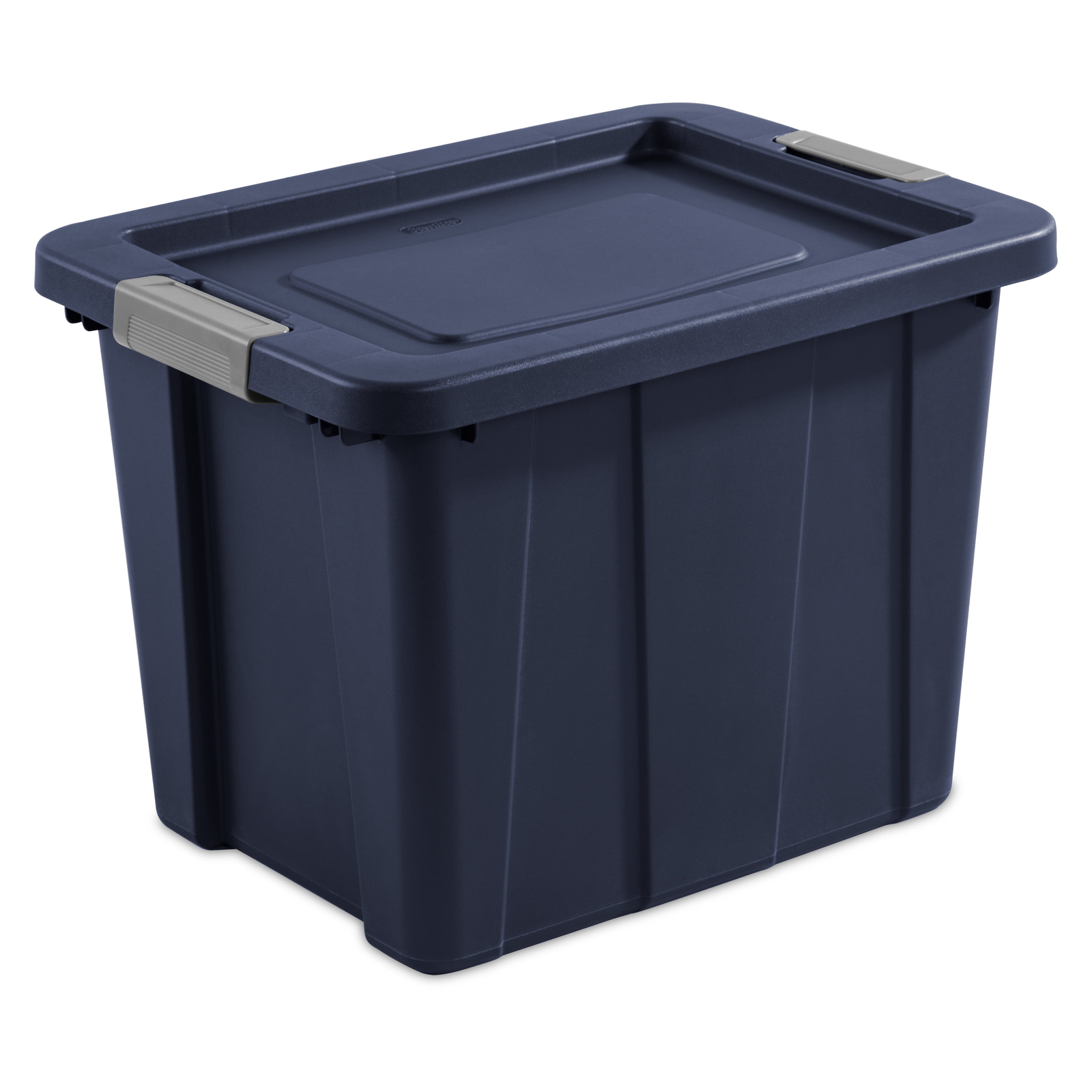 18 Gallon Dark Blue Tuff1 Latching Tote - Durable Plastic Storage Bin with Lid