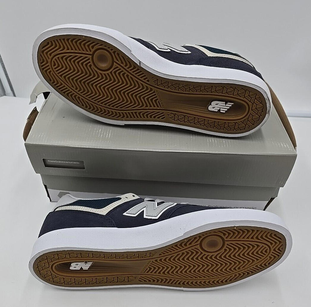 NWT New Balance 574 Grey Navy Womens 9.5, Mens 11 | eBay