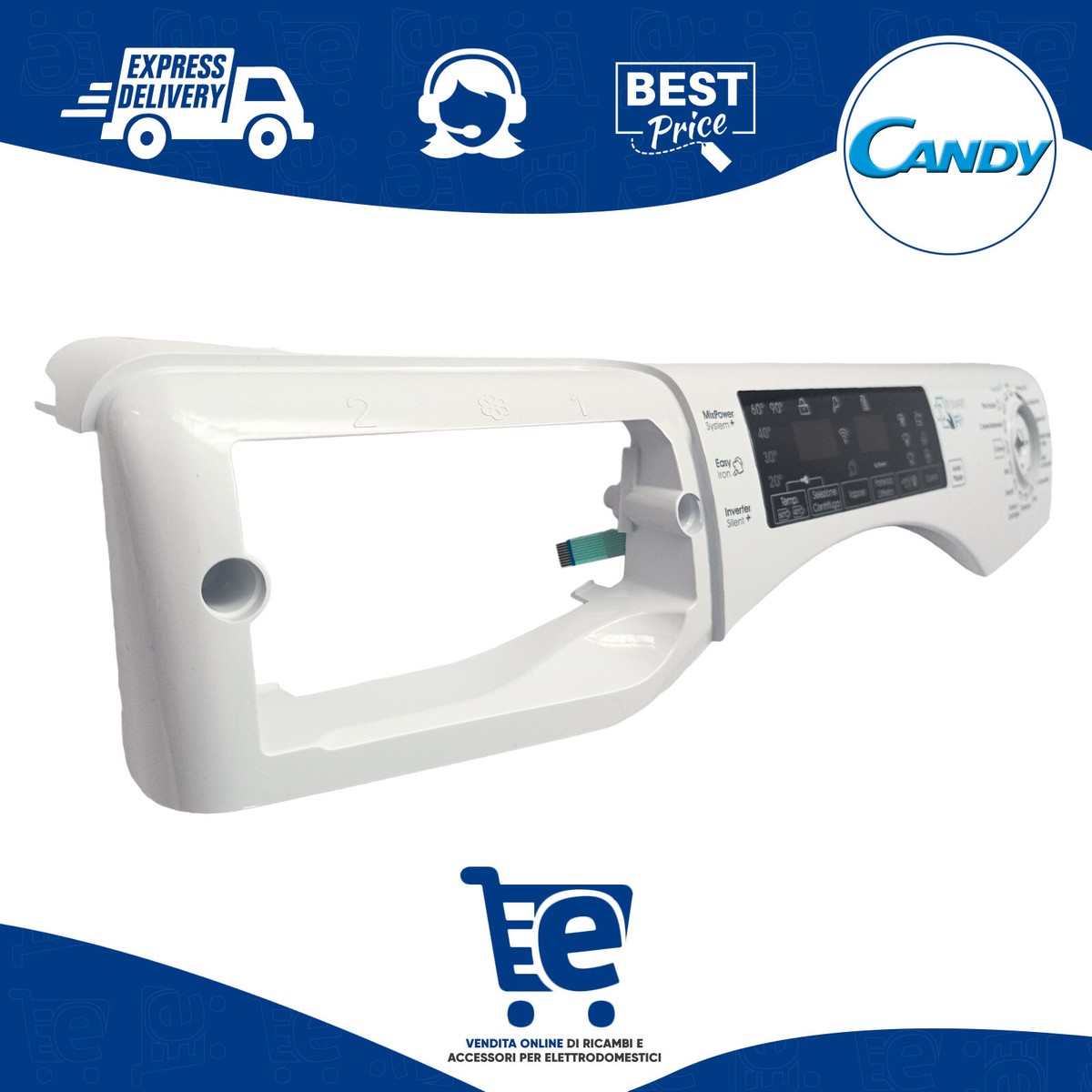 Cruscotto/Pannello Di Comando Lavatrice Candy Hoover 41045800 New Di.Gi
