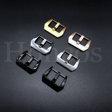 16-26 MM Spring Bar Pins Buckle Fits For Invicta Leather Rubber Strap Brushed