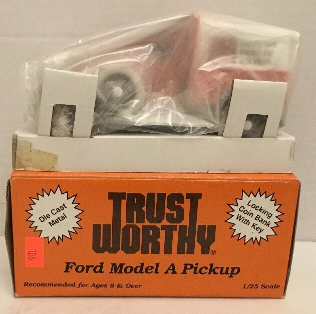 Ford Model A Pick Up 1929 (camión) banco de monedas 1992 ERTL CONFIABLE NUEVO EN CAJA Foto 2 de 4