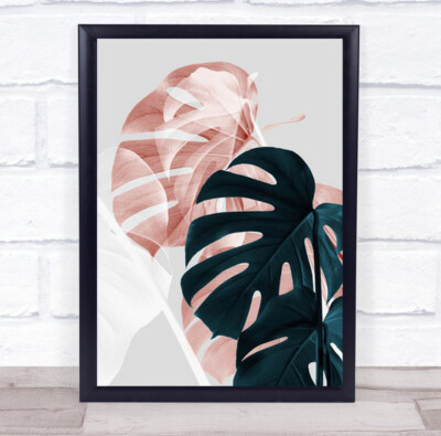 Monstera Creative 09 Studio Botanical Leaf Wandkunstdruck