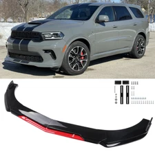 Front Bumper Red Chin Lip Splitter Spoiler Body Kit For Dodge Durango srt r/t