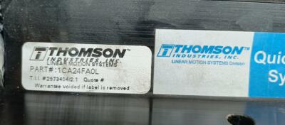 NEW Thomson Linear Rail Bearing Quick Slide CNC SSU 24 OPN 1.5'' X 65'' Supported