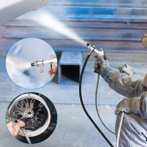 Sandblaster Air Kit Abrasive Sandblasting Gun Sand Blaster W/ 4 Ceramic Nozzle - Picture 10 of 15