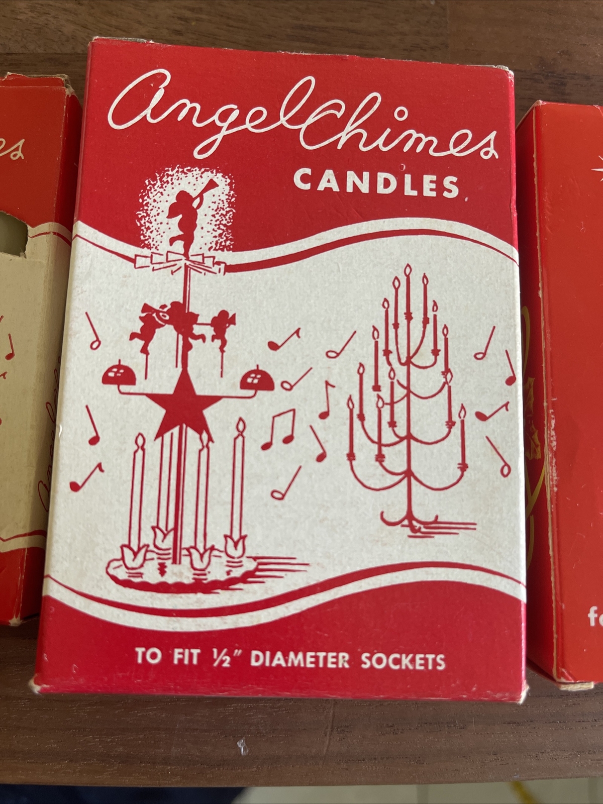 Vintage Original Swedish Christmas Angel Chimes Candles Box lot 3 eBay