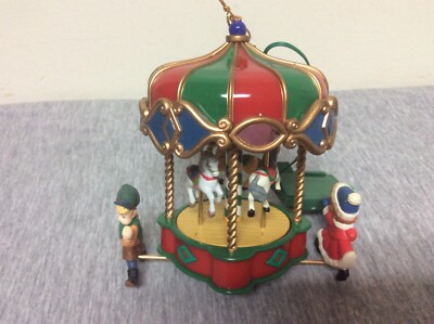 Vintage Matrix 1995 Carousel Solar Motion Christmas Ornament