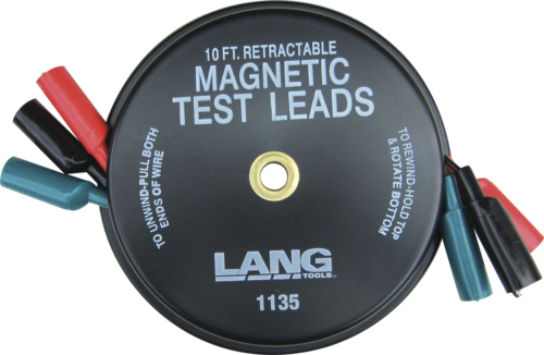 Lang 1135 Magnetic Retractable Test Leads | 3 Leads x 10 Feet - 第 1/1 張圖片