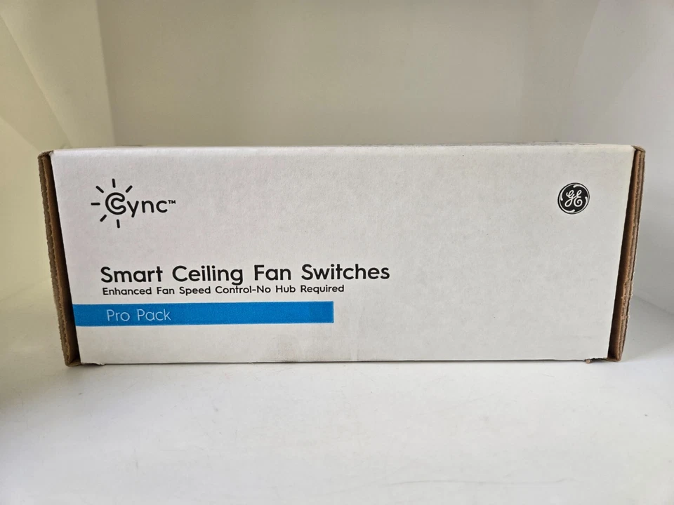 Pro Pack Box of 3 Cync GE Smart Ceiling Fan Switches White FAST FREE SHIP b - Image 2 of 4
