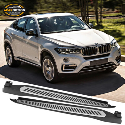 Fits 15-19 BMW X6 F16 Running Board Rail Side Step Nerf Bars