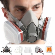 PRO 6200 Half Face Gas Mask Cover Painting Spraying Respirator Work Facepiece