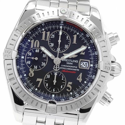 BREITLING A13356 Chronomat Evolution Date Automatic Men s Good Condition with  9