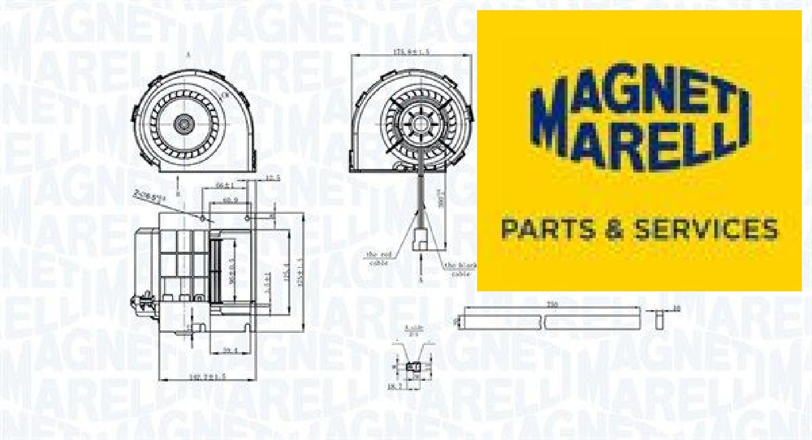 MAGNETI MARELLI 069412325010 Innenraumgebläse Gebläsemotor Gebläse