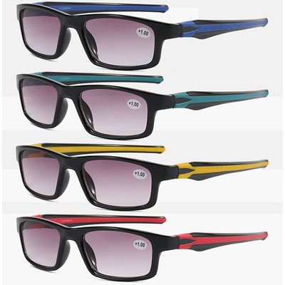 4 Pairs Tinted Reading Glasses Outdoor Sunglasses Readers Presbyopic +1.0 to 4.0