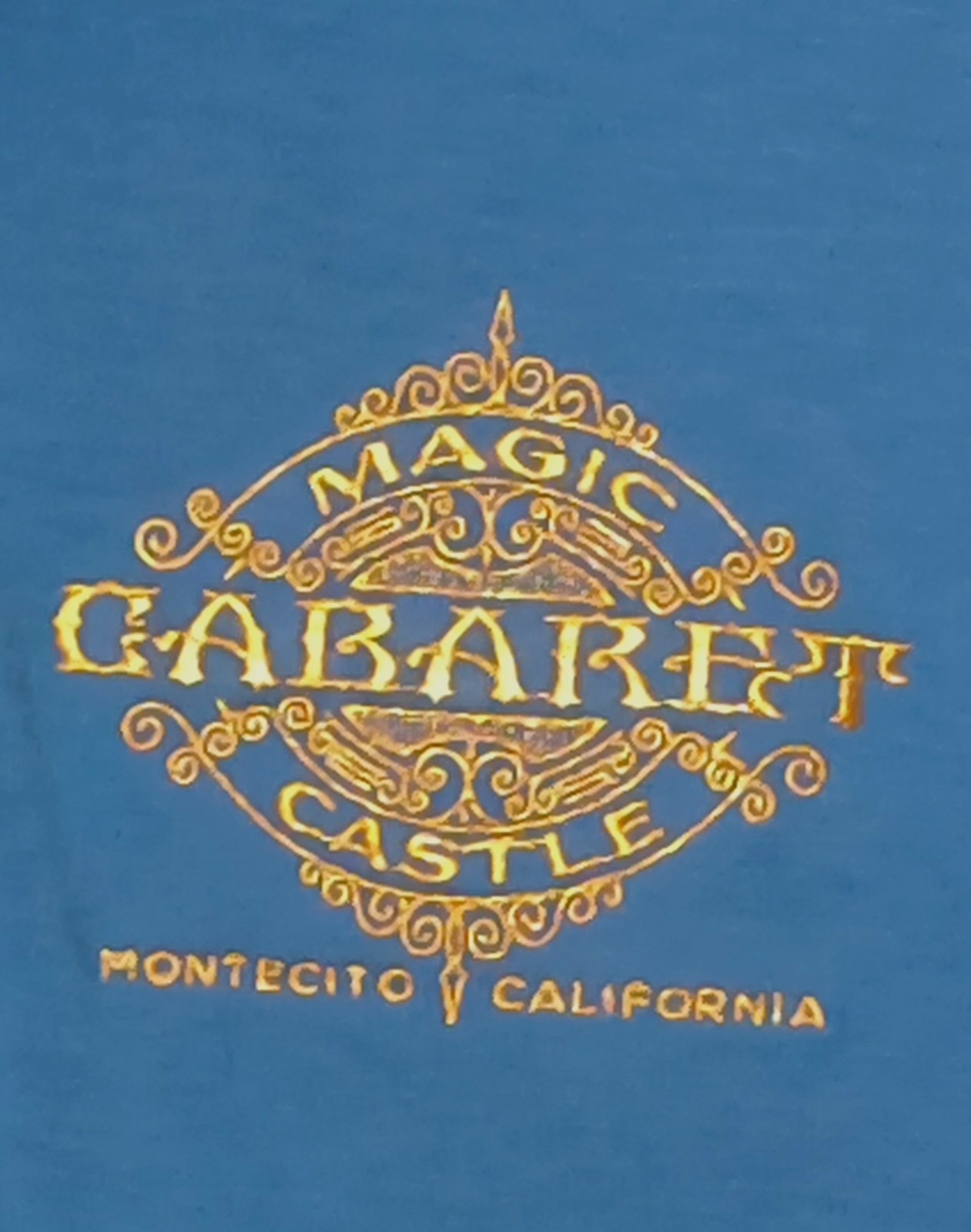 Magic Castle Cabaret Montecito Polo Golf Blue Shirt Performer Issue M Rare thumbnail 2