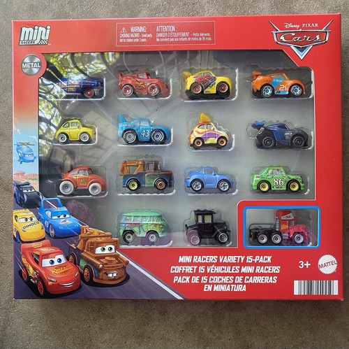 🚗 Disney Pixar Cars Mini Racers 15 Pack Jocko Flocko Mack Lizzie Chick Hicks