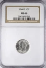 1944 S Mercury Dime NGC MS66
