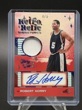 2025 LEAF GLORY OF THE GAME Robert Horry GAME-USED PATCH AUTO 4/5 Retro Relic