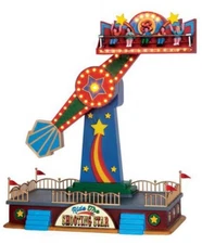 LEMAX CARNIVAL VILLAGE “The Shooting Star Ride” Animated Sound Lighted VIDEO NIB