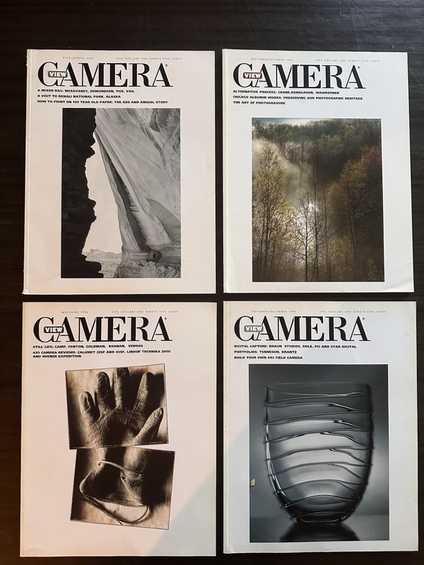 Lot of 4 View Camera Magazines 1996, July/Aug, Sept/Oct, May/Jun, Nov/Dec