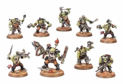 Warhammer 40k Orks 10x Boyz Armageddon NoS w/ Bases (#116)