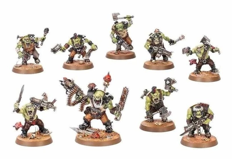 Warhammer 40k Orks 10x Boyz Armageddon NoS w/ Bases (#116)