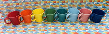 NEW bright set of 8 FIESTA TAPERED MUGS 15 oz FIESTAWARE Free Shipping