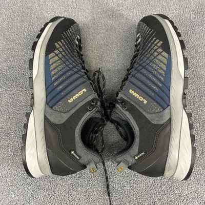 Lowa Carezza GTX Lo Mens 9 Anthracite Blue Gore-Tex Waterproof Hiking Vibram Lowa Carezza GTX Lo Mens 9 Anthracite Blue Gore-Tex  main image 3