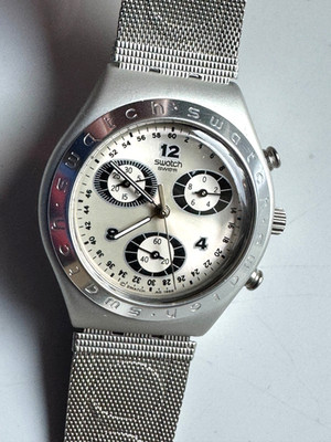 Swatch Chronograph  Irony Aluminium 1999 - Quartz Batterie neu  - Werk  läuft