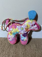 Sassy Pet Saks By Douglas Girls Quilted Dog Fabric Purse Carry Handle Floral