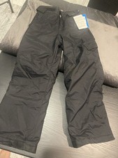Columbia Black youth kids Black ski snow pants Youth Sz Small 8 80 Msrp