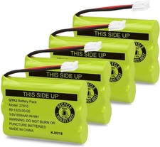4-Pack 3.6V 600mAh NiMH Phone Battery Replaces 27910 AT T/VTech/Motorola 