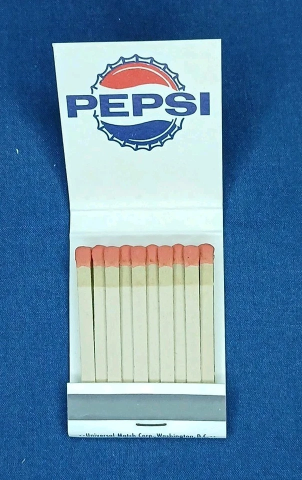  复古 USGA 64TH 开放冠军百事可乐火柴盒国会高尔夫俱乐部 DC  — 第 3/4 张图片